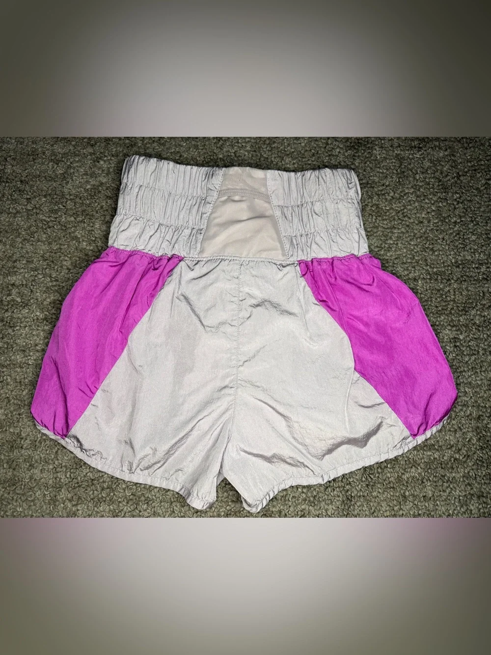 Free People Athletic Shorts with Pink and Magenta Panels